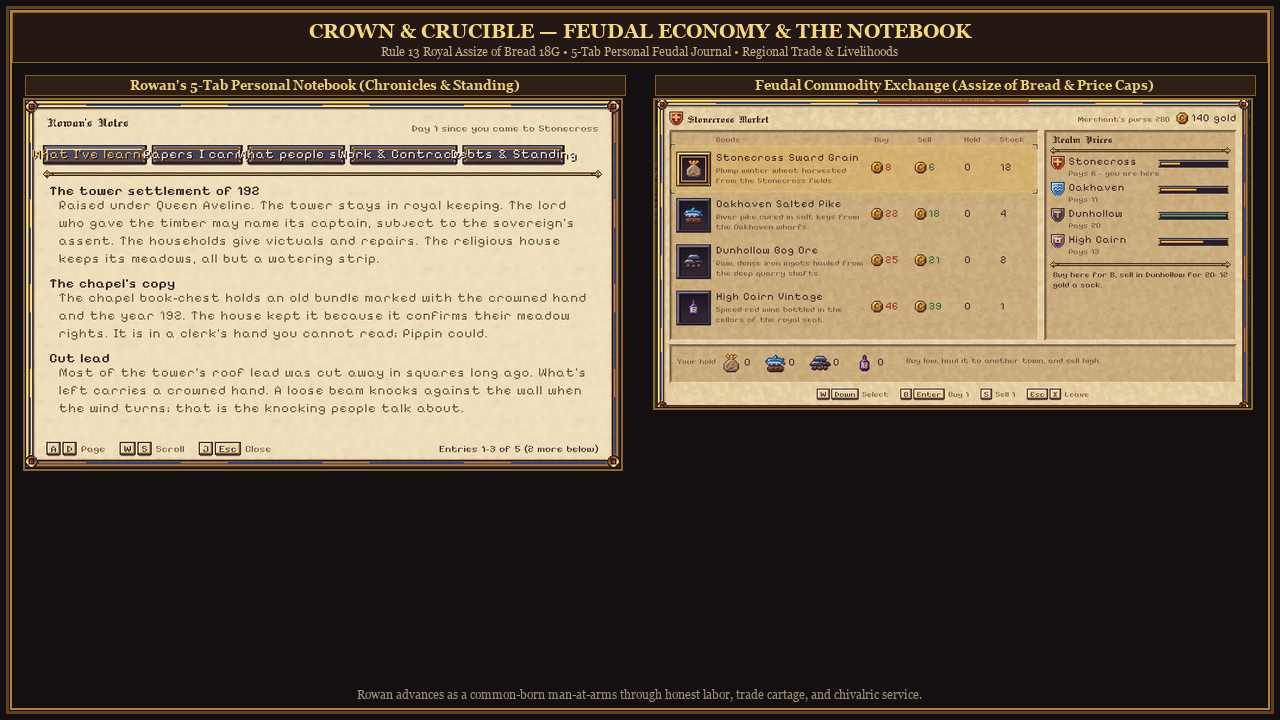 Rowan's Diegetic Notebook